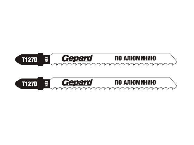 Пилка лобз. по алюминию T127D (2 шт.) GEPARD (пропил прямой, тонкий, быстрый рез) (GP0630-04)