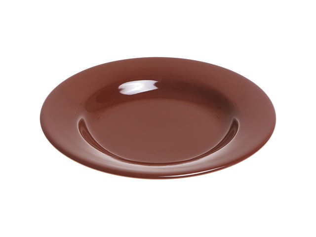 Тарелка глубокая керамическая, 211 мм, круглая, серия Лапсеки, шоколад, PERFECTO LINEA (Супер цена!) (17-121604)