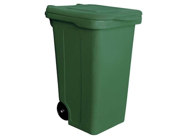 Контейнер для мусора пластик. 240л (зеленый) (830115) (БЗПИ)