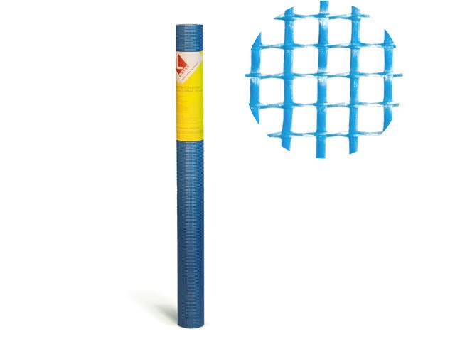 Стеклосетка штукатурная 5х5, 1мх10м, синяя, Mini (4814273000294) (ЮО)