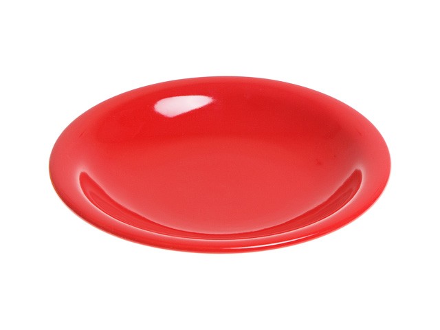 Тарелка глубокая керамическая, 221 мм, круглая, серия Самсун, красная, PERFECTO LINEA (Супер цена!) (17-225506)