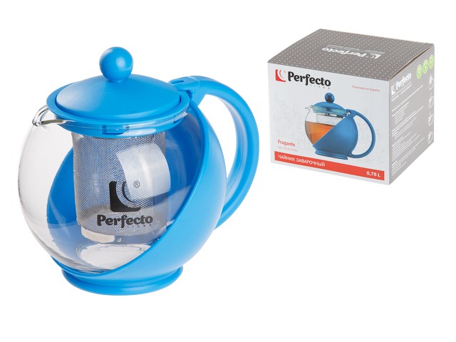 Чайник заварочный, стеклянный, 750 мл, серия Fragante, PERFECTO LINEA (52-021750)