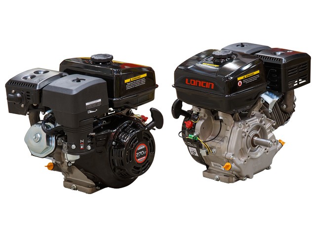 Двигатель бензиновый LONCIN G270F (Макс. мощность: 9 л.с; Цилиндр. вал д.25 мм.) (G270FA)