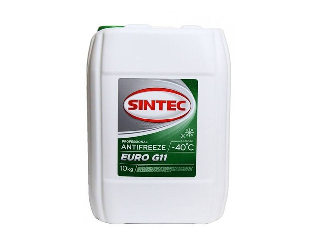 Антифриз Sintec-40 G11 Euro (зеленый) 10кг (800516) (SINTEC)