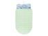 Коврик для ванной, овал 66х37 см, зеленый, PERFECTO LINEA (22-683701)