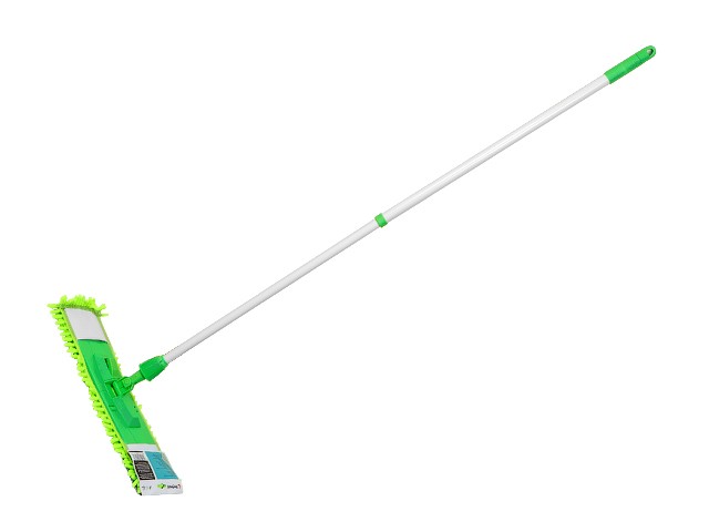 Швабра для пола с насадкой из шенилла, зеленая для вмс (43-4010132222) (PERFECTO LINEA)
