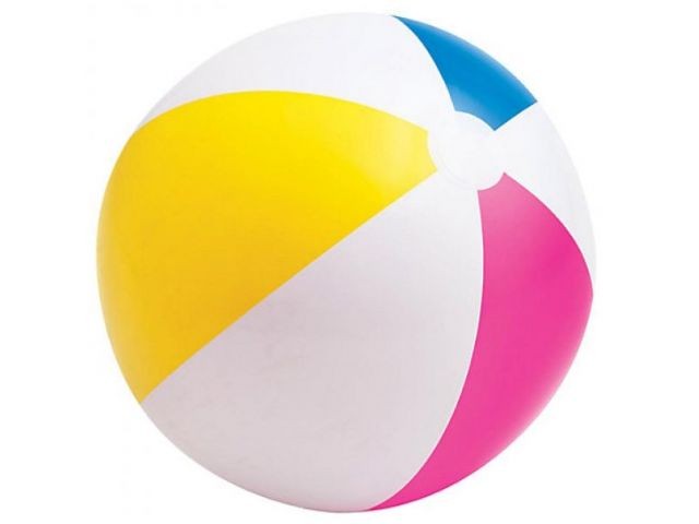Надувной мяч, 4-х цветный, 61 см, INTEX (от 3 лет) (59030NP)