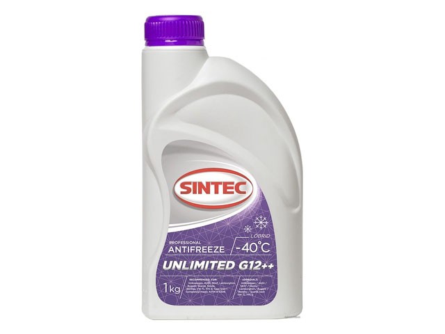 Антифриз Sintec-40 UNLIMITED G12 plus plus 1кг (801502) (SINTEC)