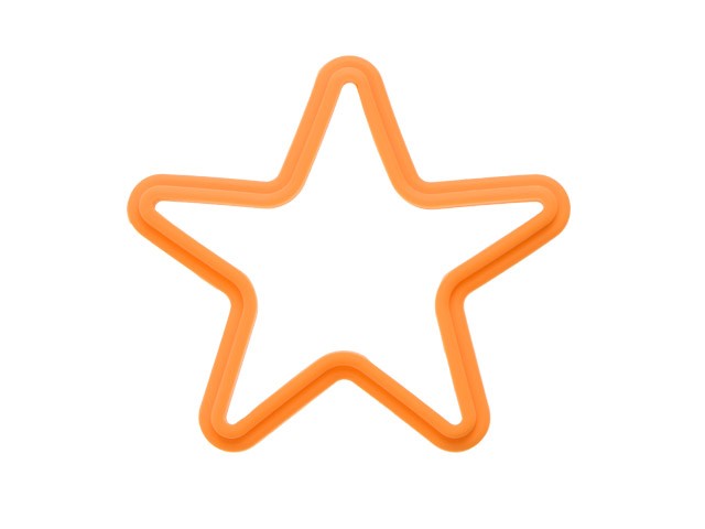 Форма, силиконовая, звезда, 13.5 х 13.5 см, оранжевая, PERFECTO LINEA (22-009714)