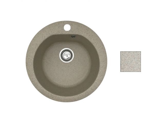 Мойка кухонная из искусственного камня GOLD гранит 505х505 mm, AV Engineering (AV510000GGTA)