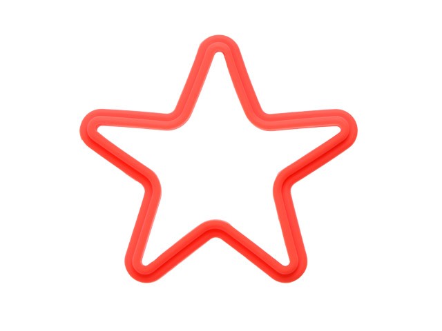 Форма, силиконовая, звезда, 13.5 х 13.5 см, красная, PERFECTO LINEA (22-009715)