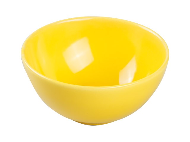 Салатник керамический, 123 мм, круглый, серия Кютахья, желтый, PERFECTO LINEA (Супер цена!) (18-612107)