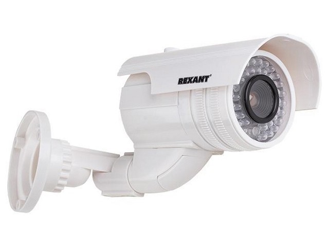 Муляж камеры уличной, цилиндрическая (белая)  REXANT (45-0240)