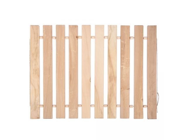 Коврик деревянный, липовая рейка, "Банные штучки" (41,5х35 см) (32697) (БАННЫЕ ШТУЧКИ)