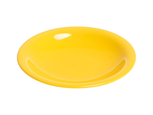 Тарелка глубокая керамическая, 221 мм, круглая, серия Самсун, желтая, PERFECTO LINEA (Супер цена!) (17-225117)