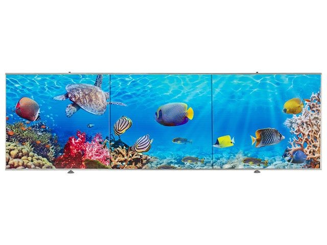 Экран под ванну 3D 1,5м, морское дно, PERFECTO LINEA (36-031510)
