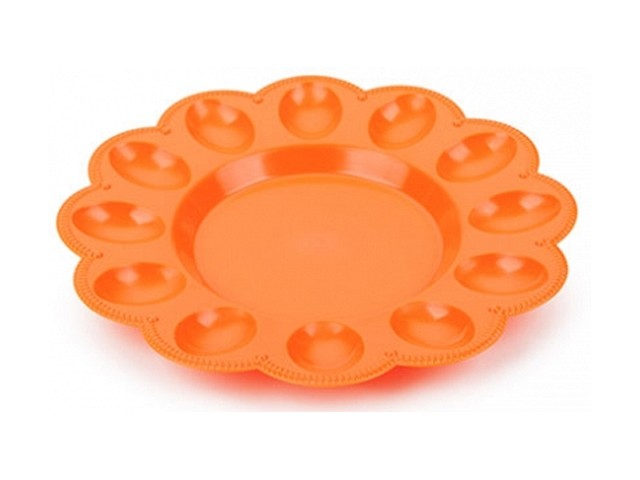 Тарелка для яиц, мандарин, BEROSSI (Изделие из пластмассы. Размер 236 х 25 мм) (ИК22140000)