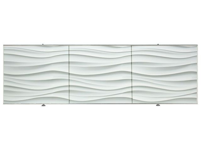 Экран под ванну 3D 1,7м, волна белая, PERFECTO LINEA (36-031707)