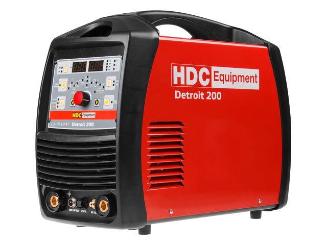 Инверторный аппарат аргонодуговой сварки HDC Detroit 200 (TIG AC/DC - MMA) (AC/DC; Pulse; HF / Lift TIG; MMA; 200 A; 230 В) (HD-DTR200-E1)