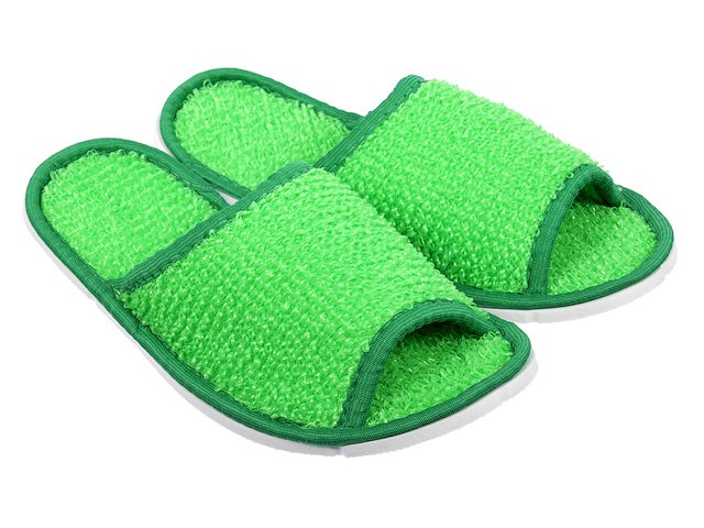 Тапочки для бани и сауны мужские массажные полипропиленовые, зеленые "Банные штучки" (32344) (БАННЫЕ ШТУЧКИ)