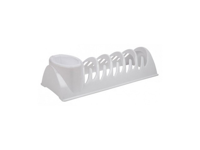Сушилка для посуды Compakt (Компакт), снежно-белый, BEROSSI (Изделие из пластмассы. Размер 341 х 148 х 88 мм) (ИК06501000)