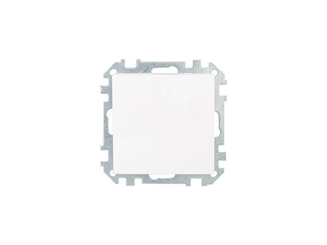 Выключатель 1 клав. (cкрытый, 10А) белый, Стиль, Bylectrica (Выключатель одноклавишный скрытой установки) (С110-525) (BYLECTRICA)
