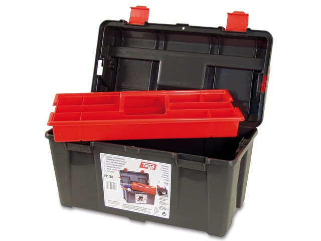 Ящик для инструмента пластмассовый 44,5x23,5x23см (с лотком) (130007) (TAYG)