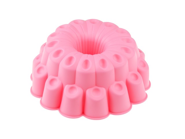 Форма для выпечки, силиконовая, кекс фантазия, 24 х 9 см, розовая, PERFECTO LINEA (20-010027)