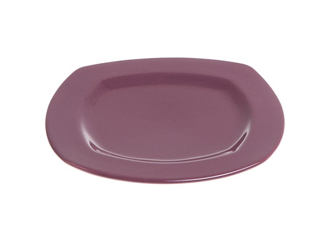 Тарелка десертная керамическая, 213 мм, квадратная, серия Измир, фиолетовая, PERFECTO LINEA (Супер цена!) (16-421498)