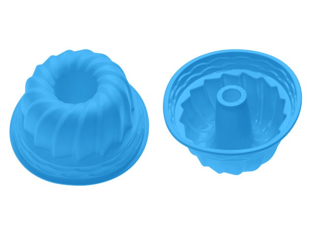 Форма для выпечки, силиконовая, кекс, 24 х 10.5 см, голубая, PERFECTO LINEA (20-002812)