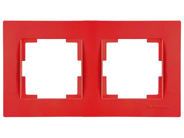 Рамка 2-ая горизонтальная красная, RITA, MUTLUSAN (2220 800 1204)