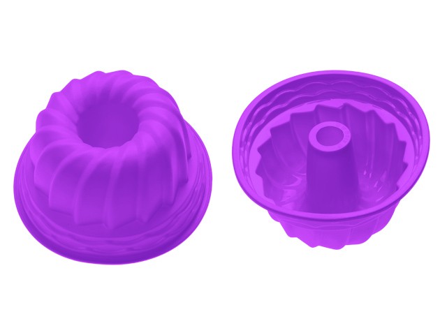 Форма для выпечки, силиконовая, кекс, 24 х 10.5 см, фиолетовая, PERFECTO LINEA (20-002811)