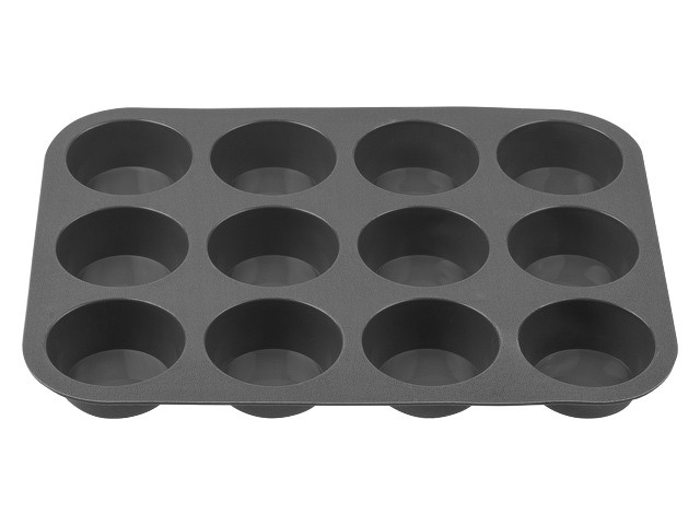 Форма для выпечки, силиконовая, прямоугольная на 12 кексов, 33 х 25 х 3 см, GRAPHITE, PERFECTO LINEA (20-018717)