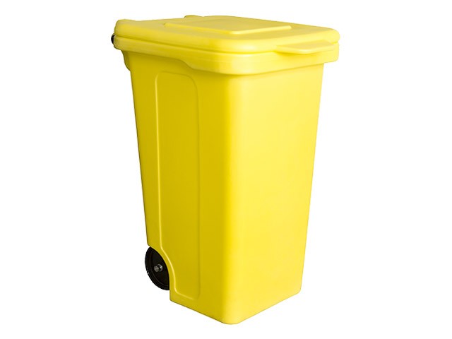 Контейнер для мусора пластик. 240л (желтый) (830117) (БЗПИ)