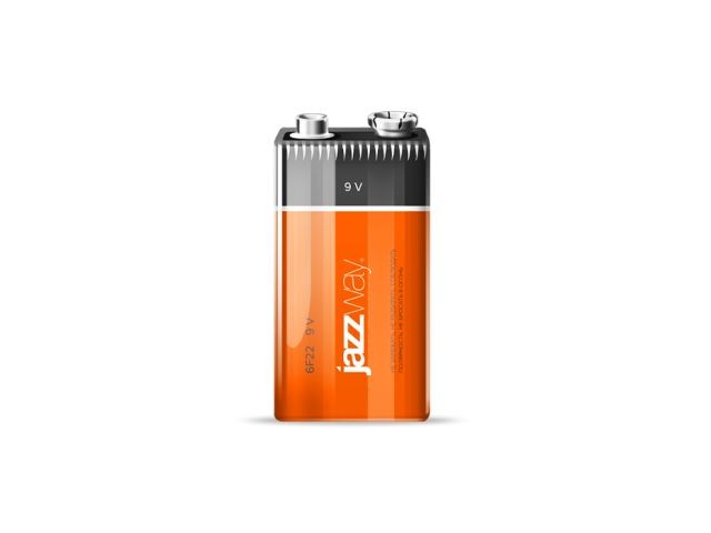 Батарейка солевая 9V 6F22 крона Jazzway (5004122) (JAZZWAY)