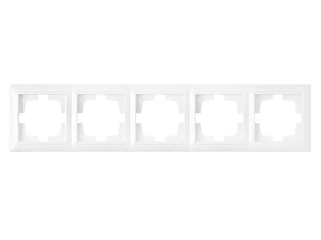Рамка 5-местная белая, Стиль, Bylectrica (Рамка пятиместная белая, Стиль) (ЮЛИГ.735212.297) (BYLECTRICA)