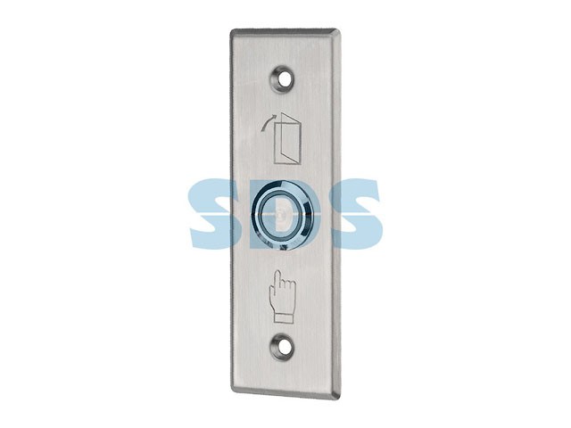 Кнопка <Выход> металлическая с синей подсветкой SB-60 врезного типа REXANT (45-0961)