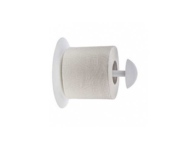Держатель для туалетной бумаги "Aqua", снежно-белый, BEROSSI (Изделие из пластмассы. Размер 151 х 150 мм) (АС22801000)