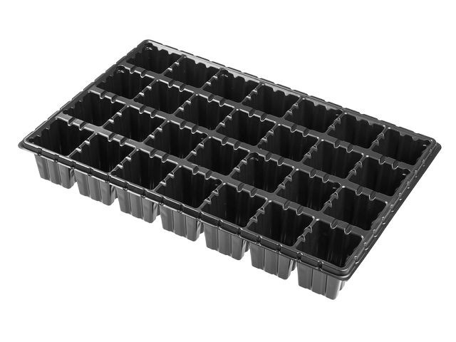 Кассета для рассады пластмасс, квадратн, 28 ячеек, 250 мл, PERFECTO LINEA (515x335x75 мм) (30704)