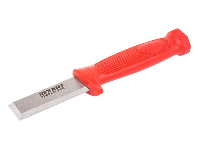 Нож-стамеска, нержавеющая сталь, лезвие 75х22 мм REXANT (12-4934)