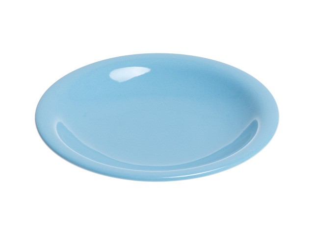 Тарелка глубокая керамическая, 221 мм, круглая, серия Самсун, голубая, PERFECTO LINEA (Супер цена!) (17-225400)
