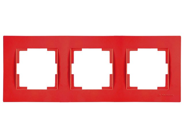Рамка 3-ая горизонтальная красная, RITA, MUTLUSAN (2220 800 1304)
