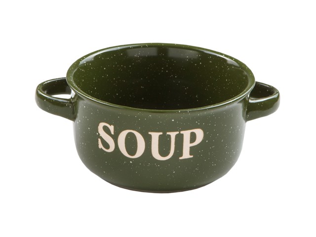 Миска керамическая, 134 мм, Для супа, зеленая,  PERFECTO LINEA (Супница объемом 645 мл) (30-523301)