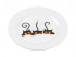 Тарелка обеденная стеклокерамическая, 254 мм, круглая, серия Барселона, котейки, PERFECTO LINEA (13-125413)